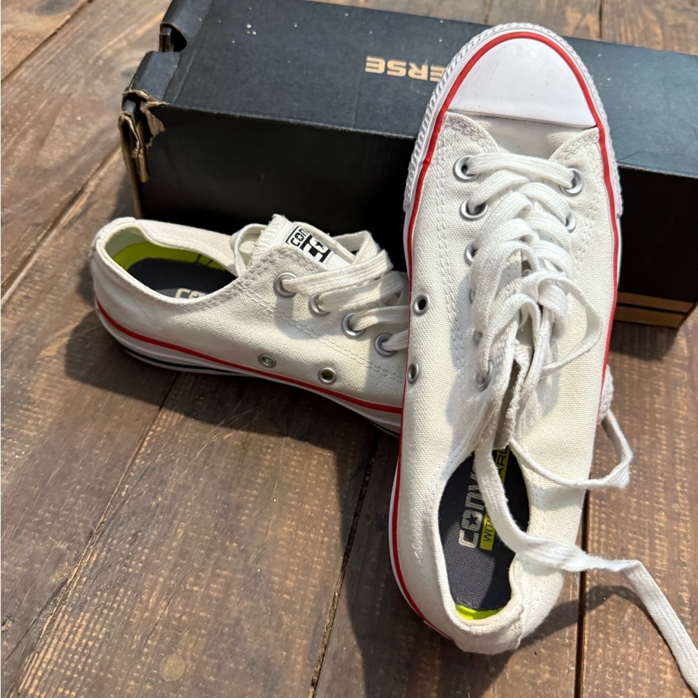 Converse CTAS Pro Red White Sneakers (worn once)